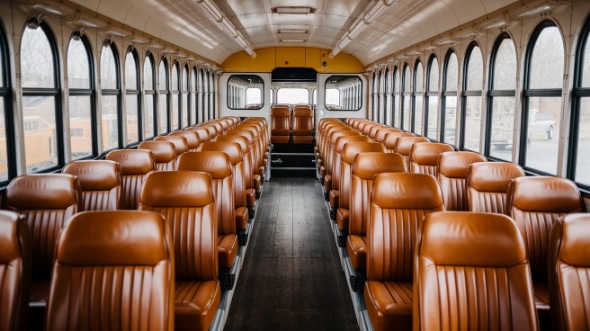 chico school bus rental inside