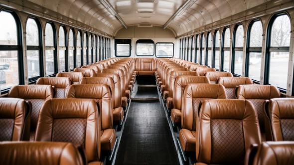 chico school bus rental interior