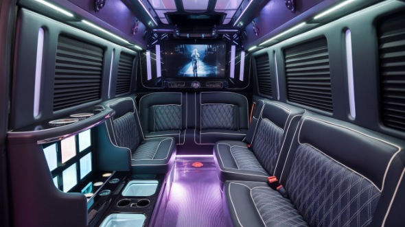 chico sprinter limo rental interior